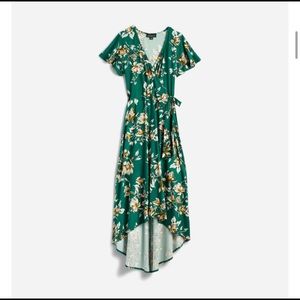 Like New Fortune + Ivy Irene Faux Wrap Brushed Knit Maxi Dress (Stitch Fix)